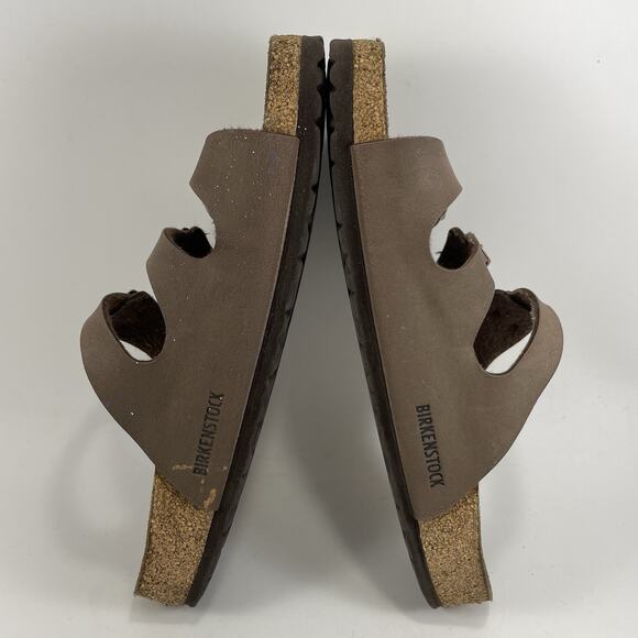 Birkenstock Florida Sandals Womens Size 42 US Size 11-11.5 Brown Leather Soft FB - Picture 7 of 10